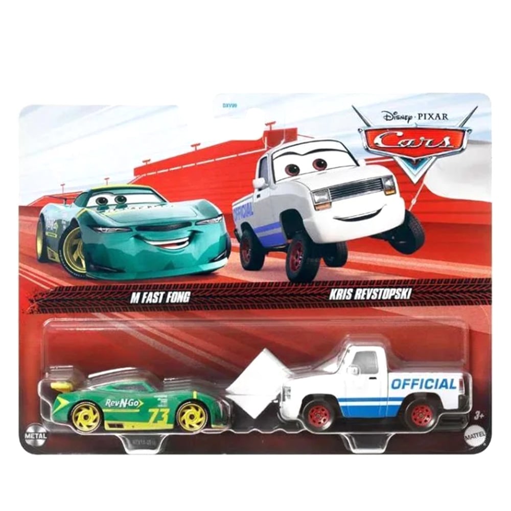 Set masinute Disney Cars 3, M Fast Fong si Kris Revstopski, 1:55, HTX14