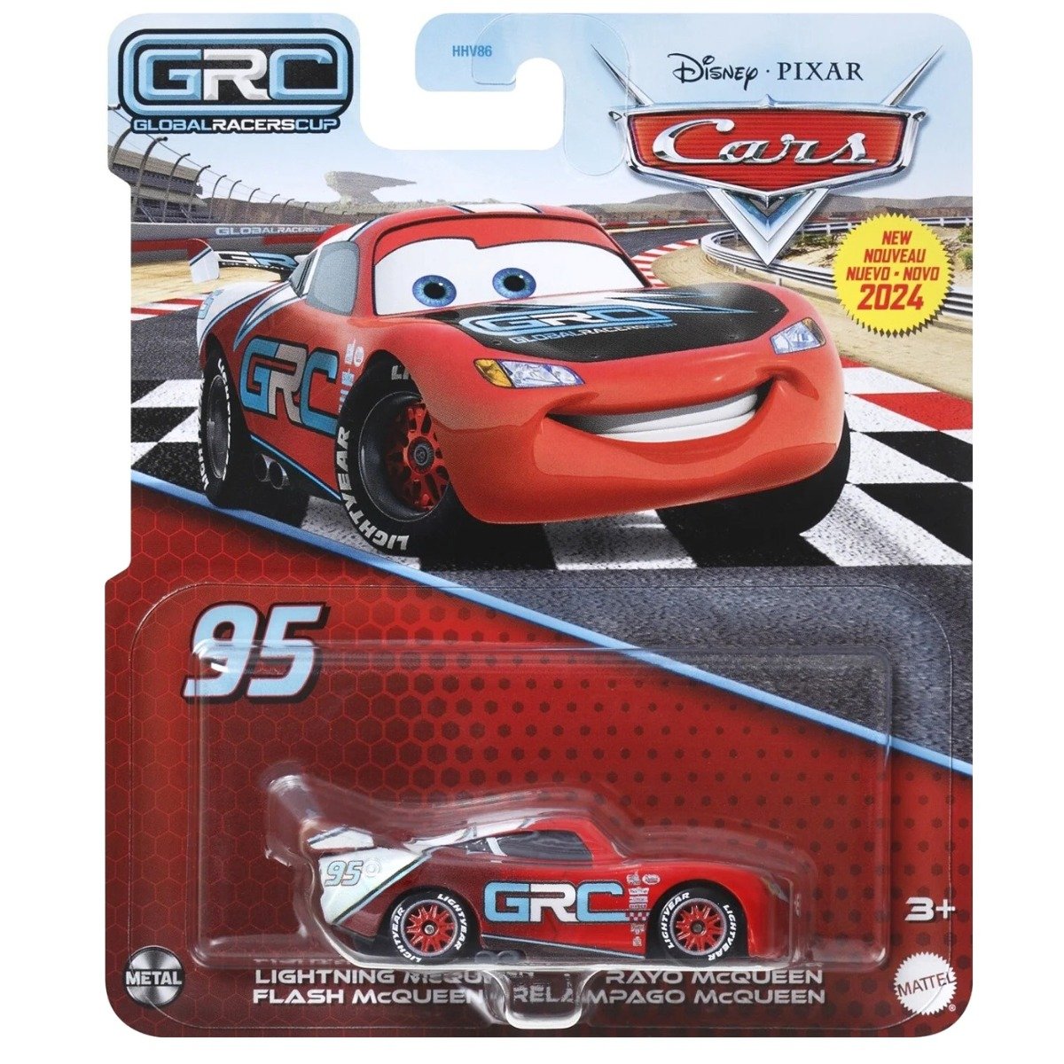 Masinuta din metal, Disney Cars, Lightning Mcqueen, HTY00