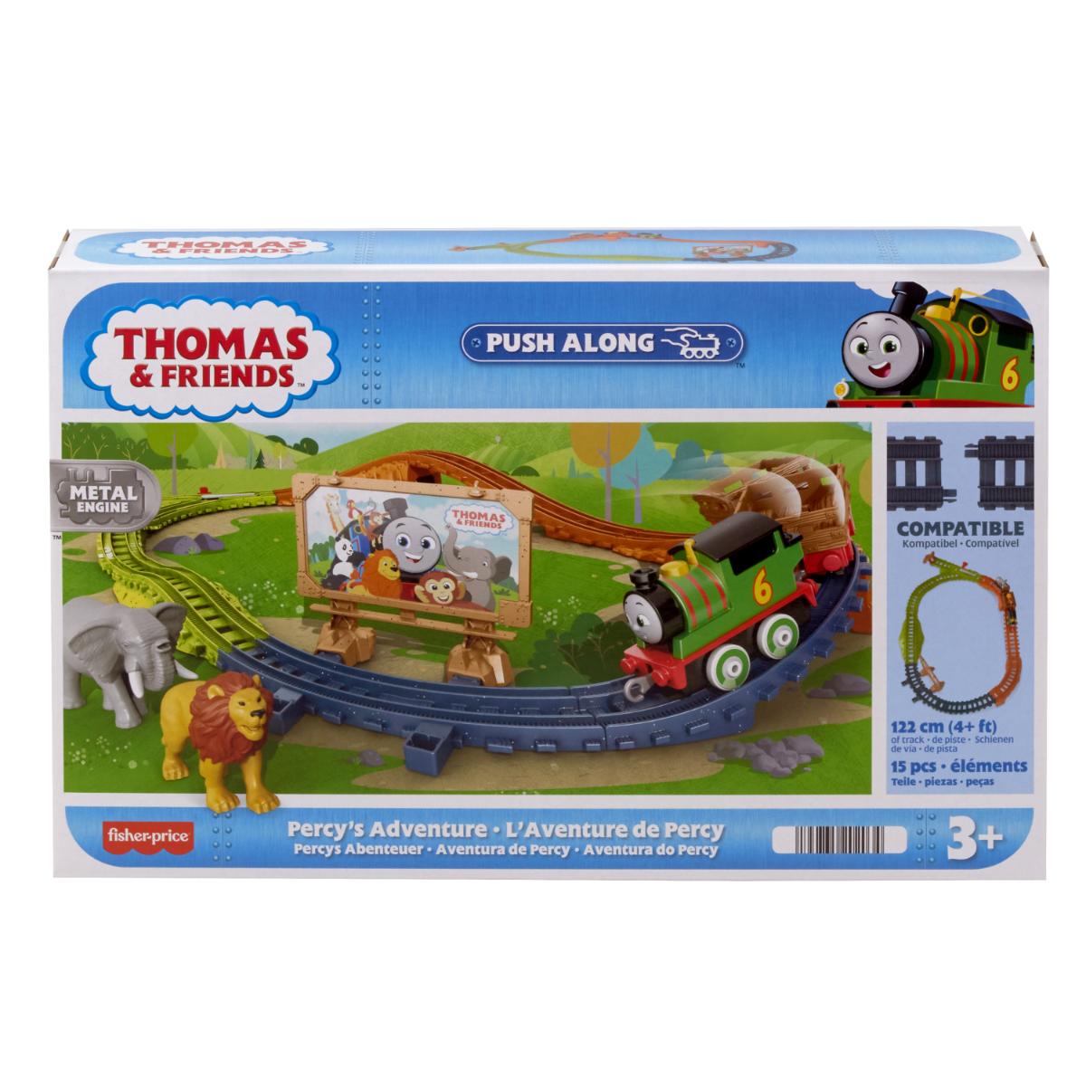 Set de joaca Thomas and Friends, Trenulet cu circuit, Percy Adventure, HVC12