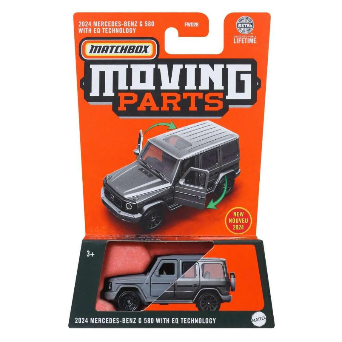 Masinuta Matchbox, Moving Parts, 2024 Mercedes-Benz G 580 with EQ Technology, HVM77