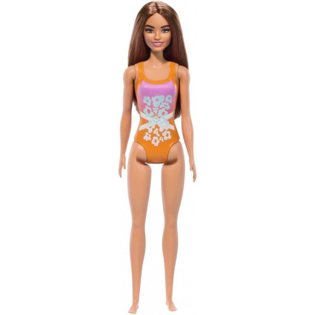 Papusa Barbie, La plaja in costum de baie, Tropical Pink, HXX50