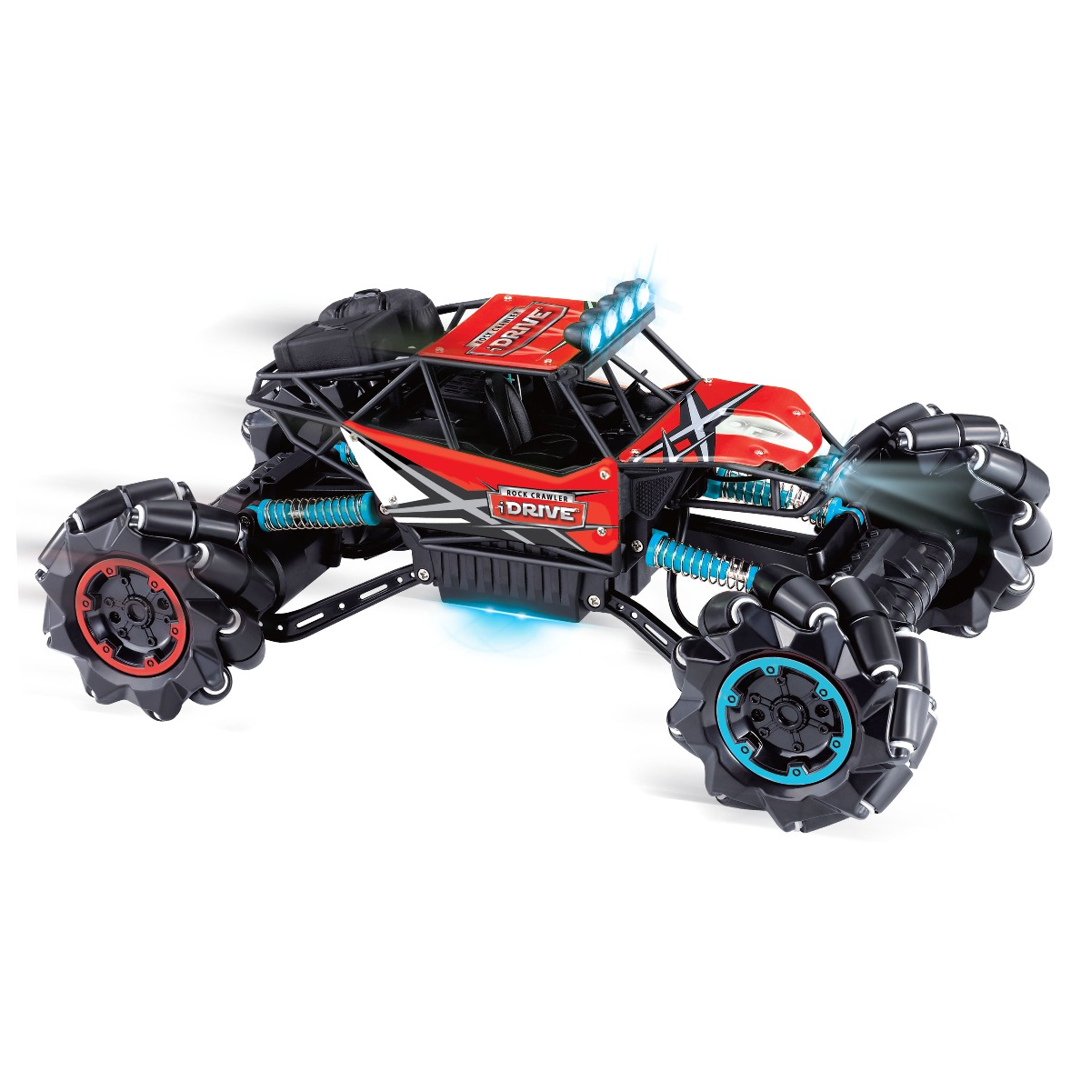 Masina cu telecomanda 4x4 Rock Crawler iDrive, Rosu