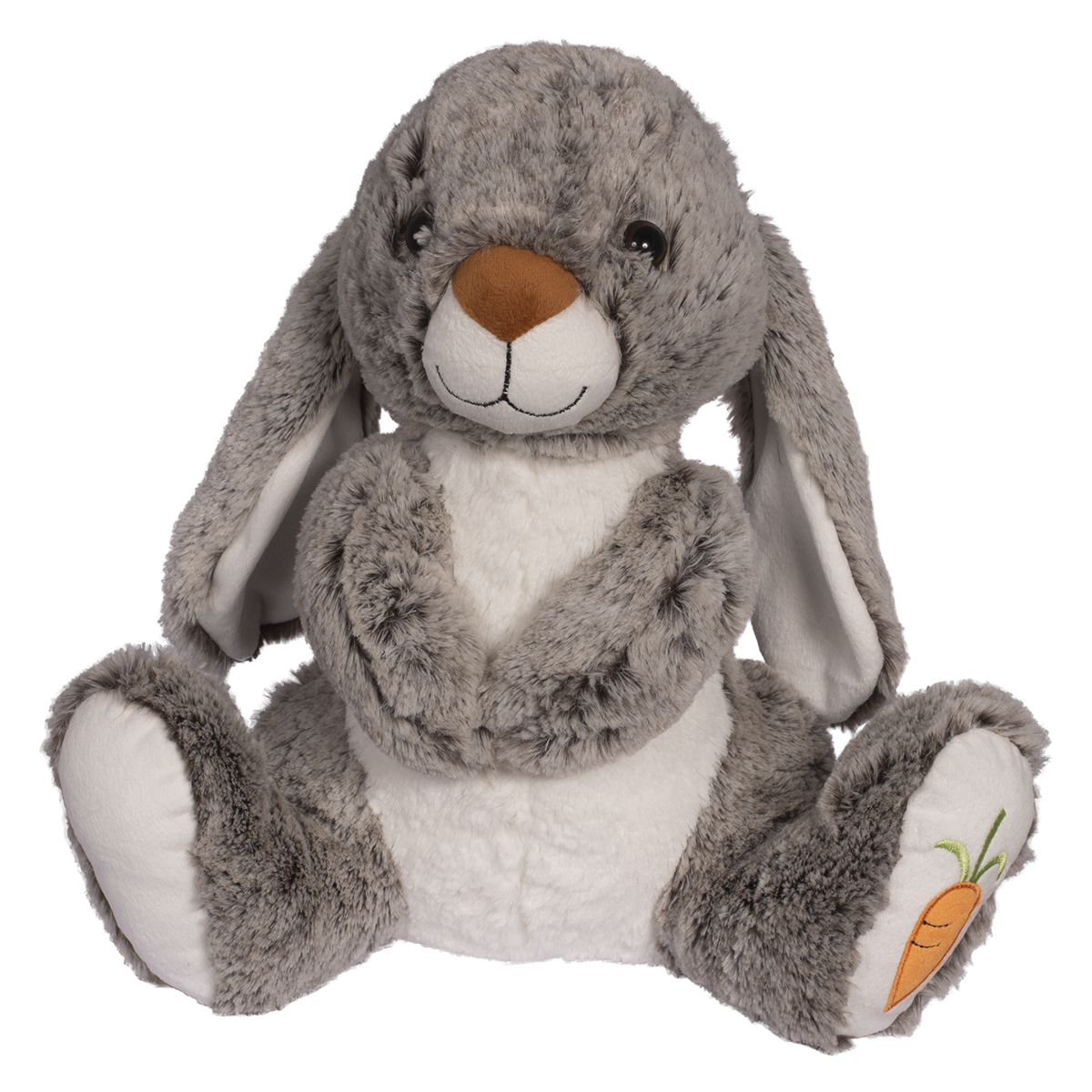 Jucarie de plus Noriel, Iepure, Gri, 32 cm