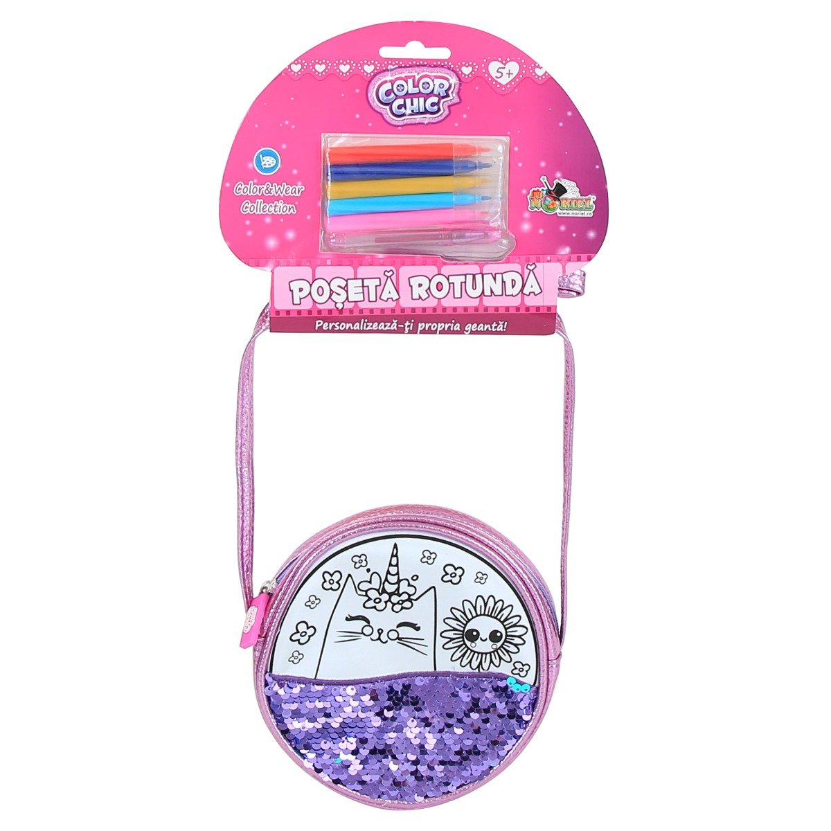 Poseta rotunda color chic
