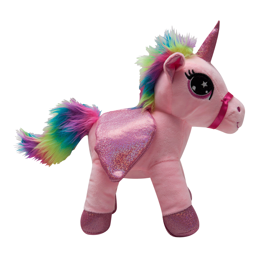 jucarie de plus noriel plush - unicorn roz, 25 cm