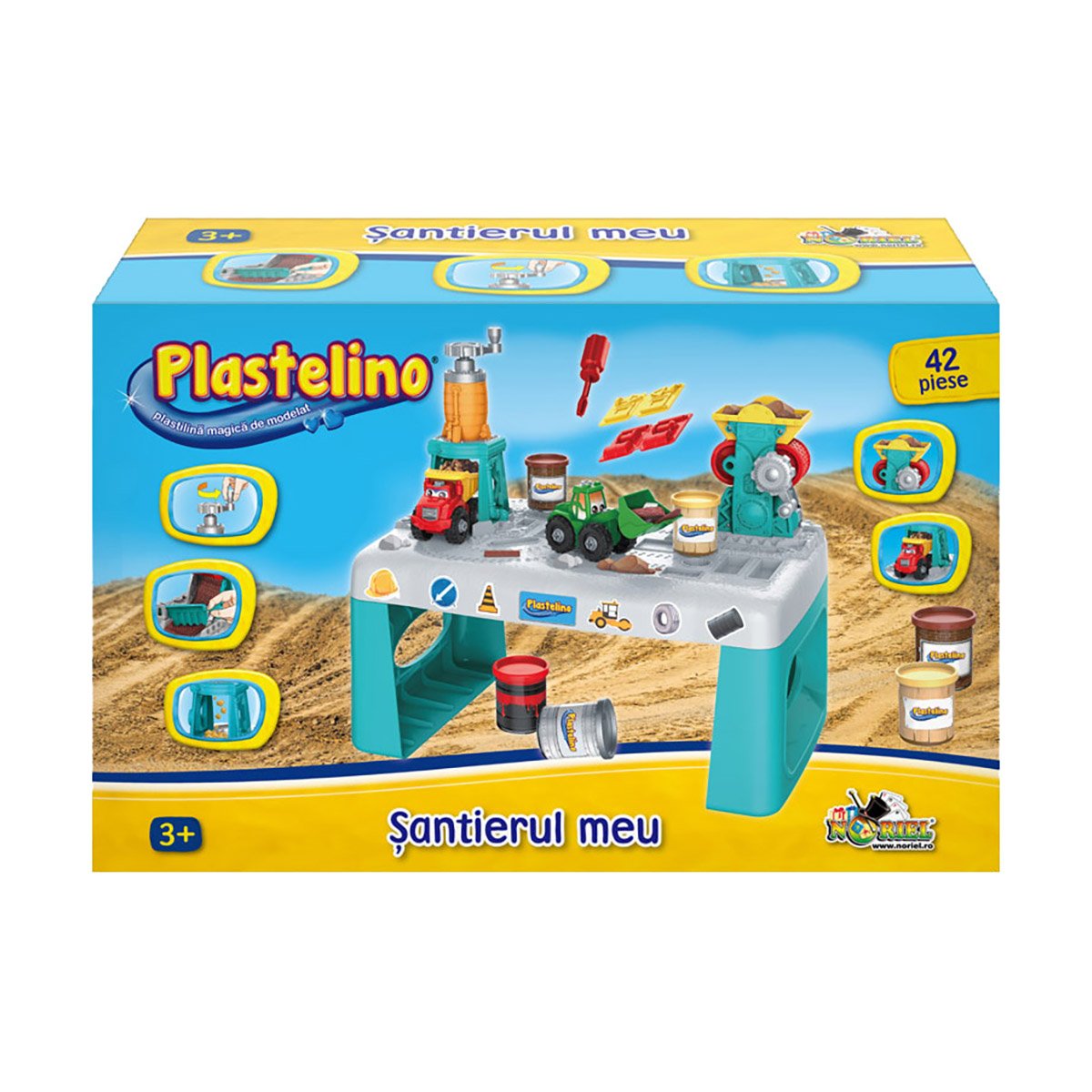 Set de joaca plastelino, santierul meu din plastilina
