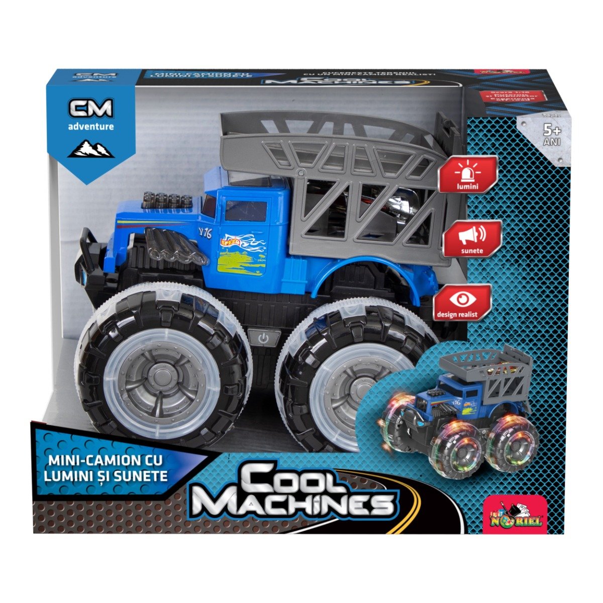 Mini camion cu lumini si sunete, Cool Machines camion imagine noua responsabilitatesociala.ro
