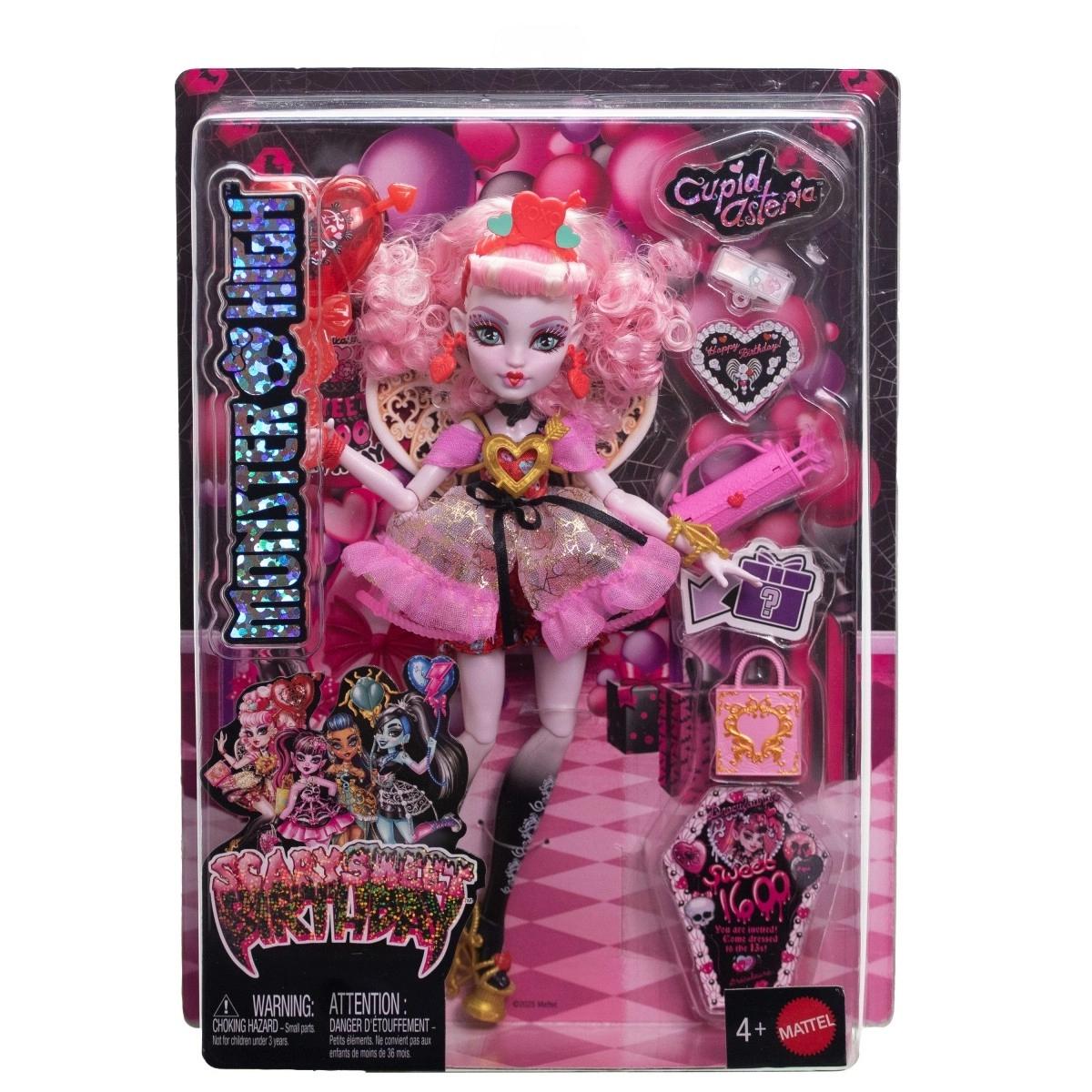 Papusa Monster High, Scary Sweet Birthday, Cupid Asteria, JBG77