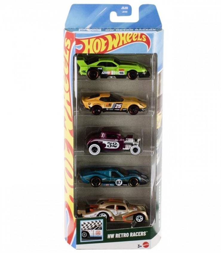 Set 5 masinute Hot Wheels HW Retro Racers JBJ86