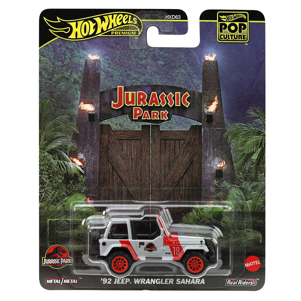 Masina metalica, Hot Wheels Premium, Pop Culture, 92 Jeep Wrangler Sahara, JBL59