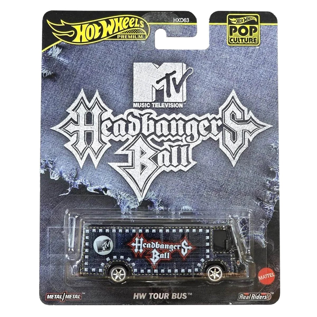 Masina metalica, Hot Wheels Premium, Pop Culture, HW Tour Bus, JBL64
