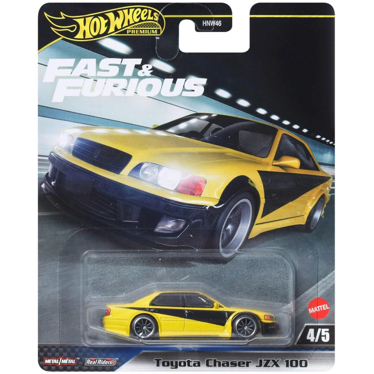 Masinuta Fast and Furious, Hot Wheels, Toyota Chaser JZX 100, JBL89