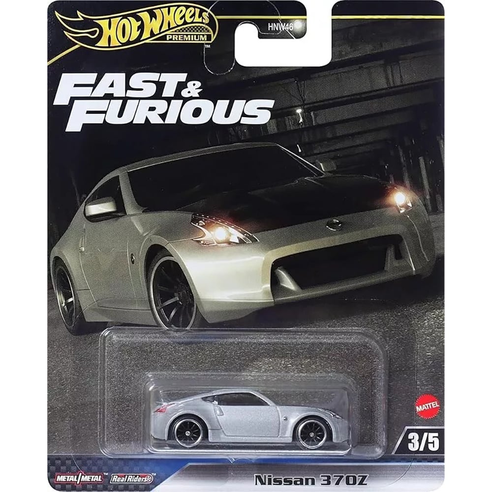 Masinuta din metal, Hot Wheels, Fast and Furious, Nissan 370Z, 1:64, JBL91