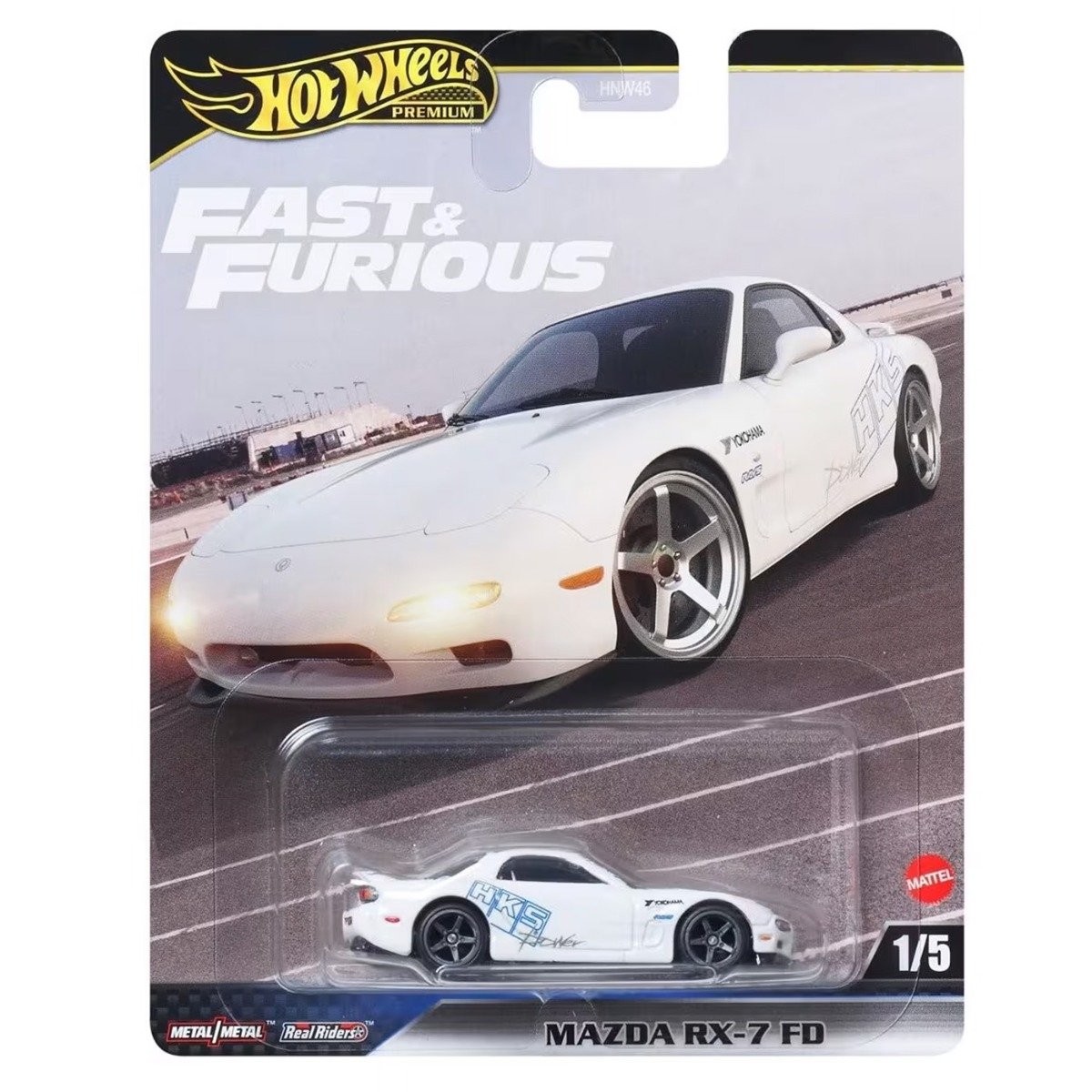 Masinuta Fast and Furious, Hot Wheels, Mazda Rx-7 FD, JBL93