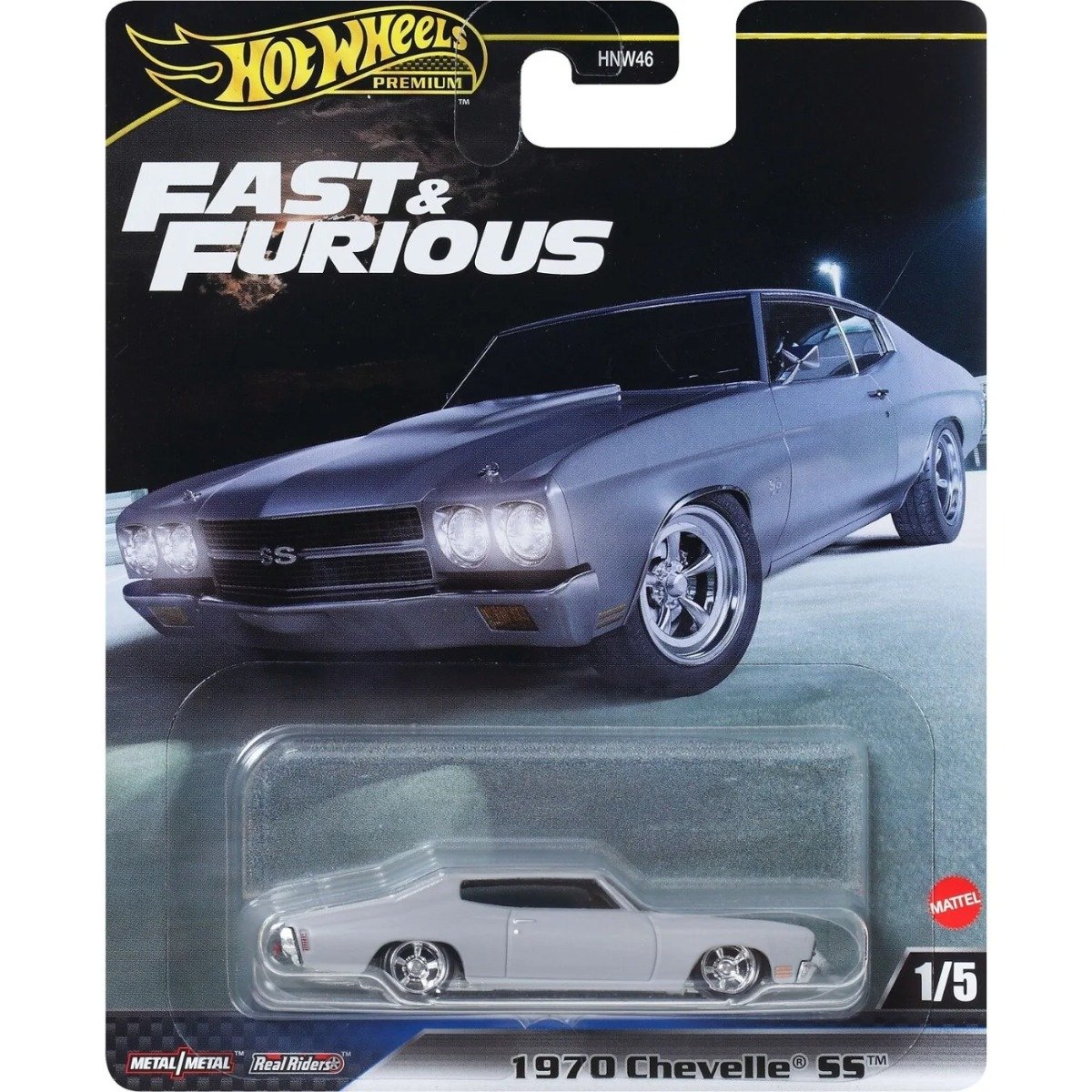 Masinuta din metal, Hot Wheels, Fast and Furious, 1970 Chevelle SS, JBL94