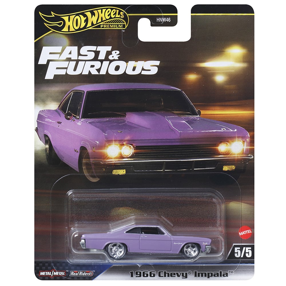 Masinuta Fast and Furious, Hot Wheels, 1966 Chevy Impala, JBL95
