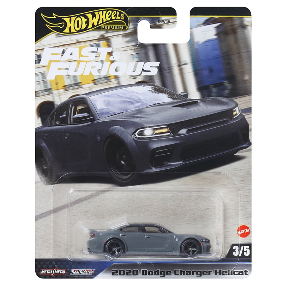 Masinuta Fast and Furious, Hot Wheels, 2020 Dodge Charger Hellcat, JBL96