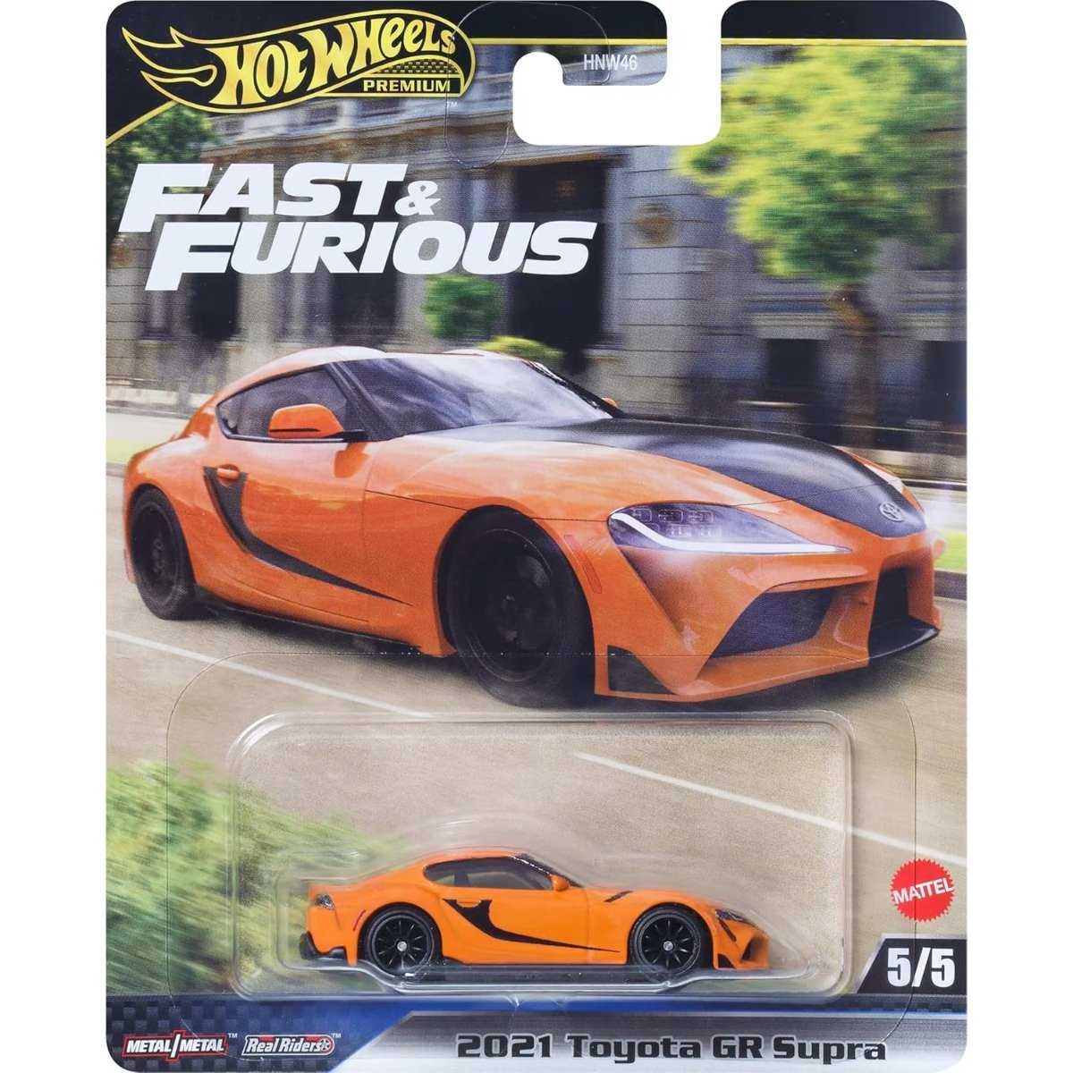 Masinuta Fast and Furious, Hot Wheels, 2021 Toyota GR Supra, JBM00