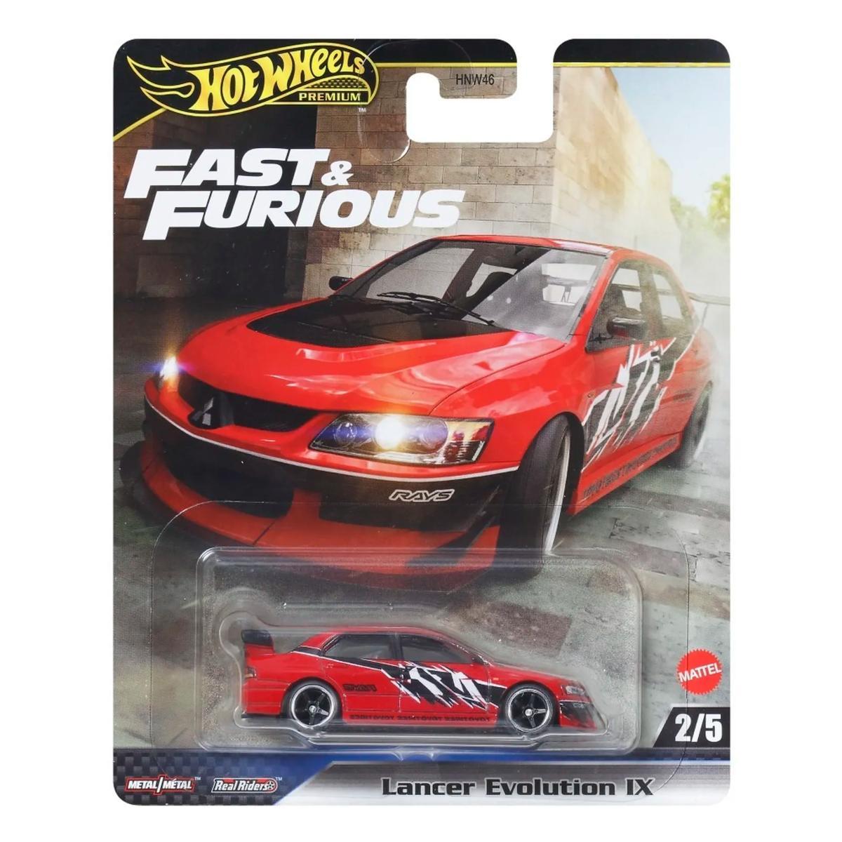 Masinuta Fast and Furious, Hot Wheels, Lancer Evolution IX, JBM02