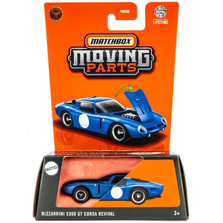 Masinuta Matchbox, Moving Parts, Bizzarrini 5300 GT Corsa Revival, JBW98