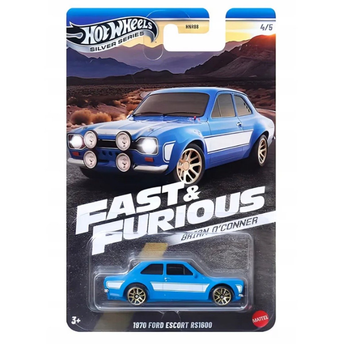 Masinuta Fast and Furious, Hot Wheels, 1970 Ford Escort RS1600, JBY32