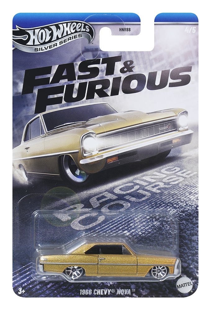 Masinuta Fast and Furious, Hot Wheels, 1966 Chevy Nova, JBY42