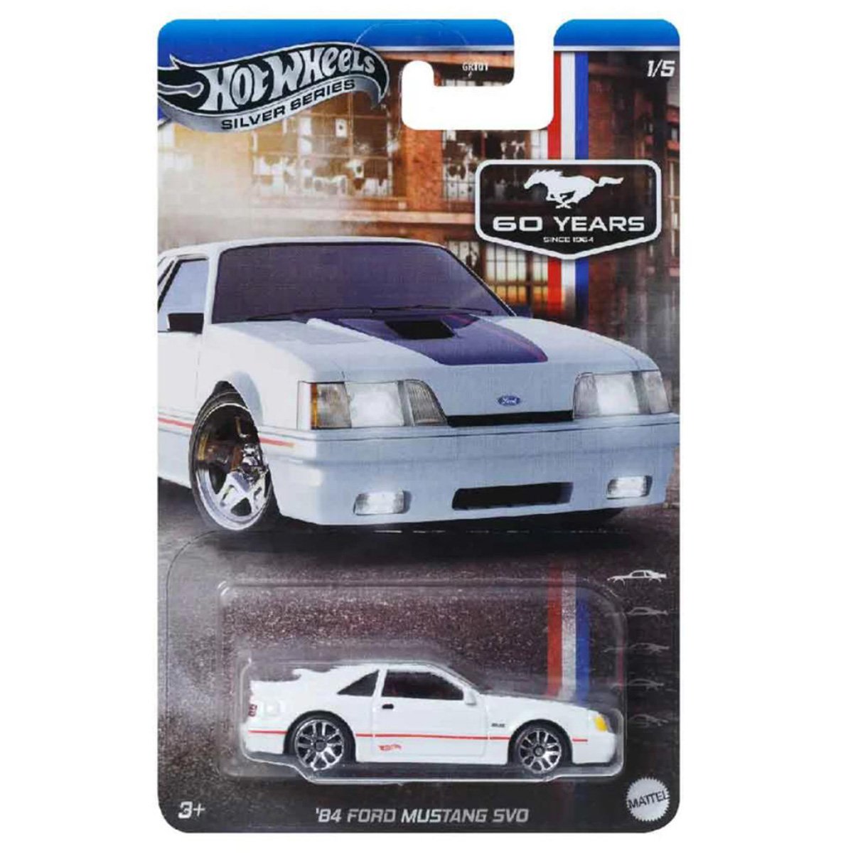 Masinuta metalica, Hot Wheels, 1984 Ford Mustang SVO, JBY50