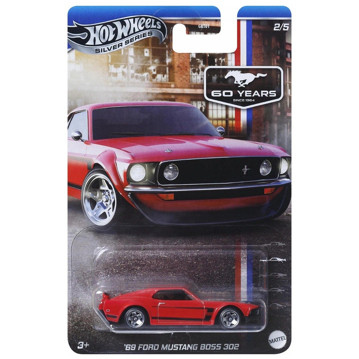 Masinuta metalica, Hot Wheels, 69 Ford Mustang Boss 302, JBY51