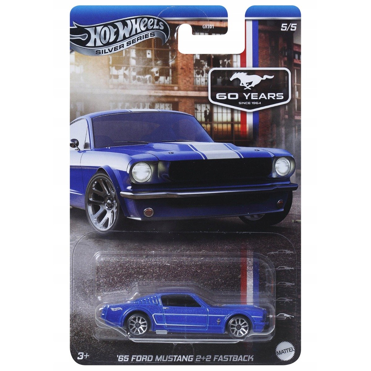 Masinuta metalica, Hot Wheels, 1965 Ford Mustang 2+2 Fastback, JBY54