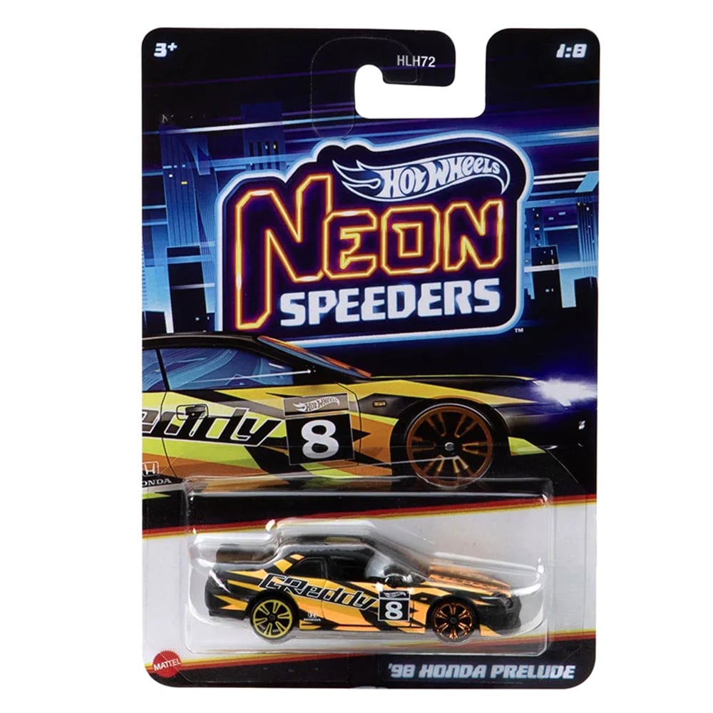 Masinuta metalica, Hot Wheels, Neon Speeders, 98 Honda Prelude, JCB00