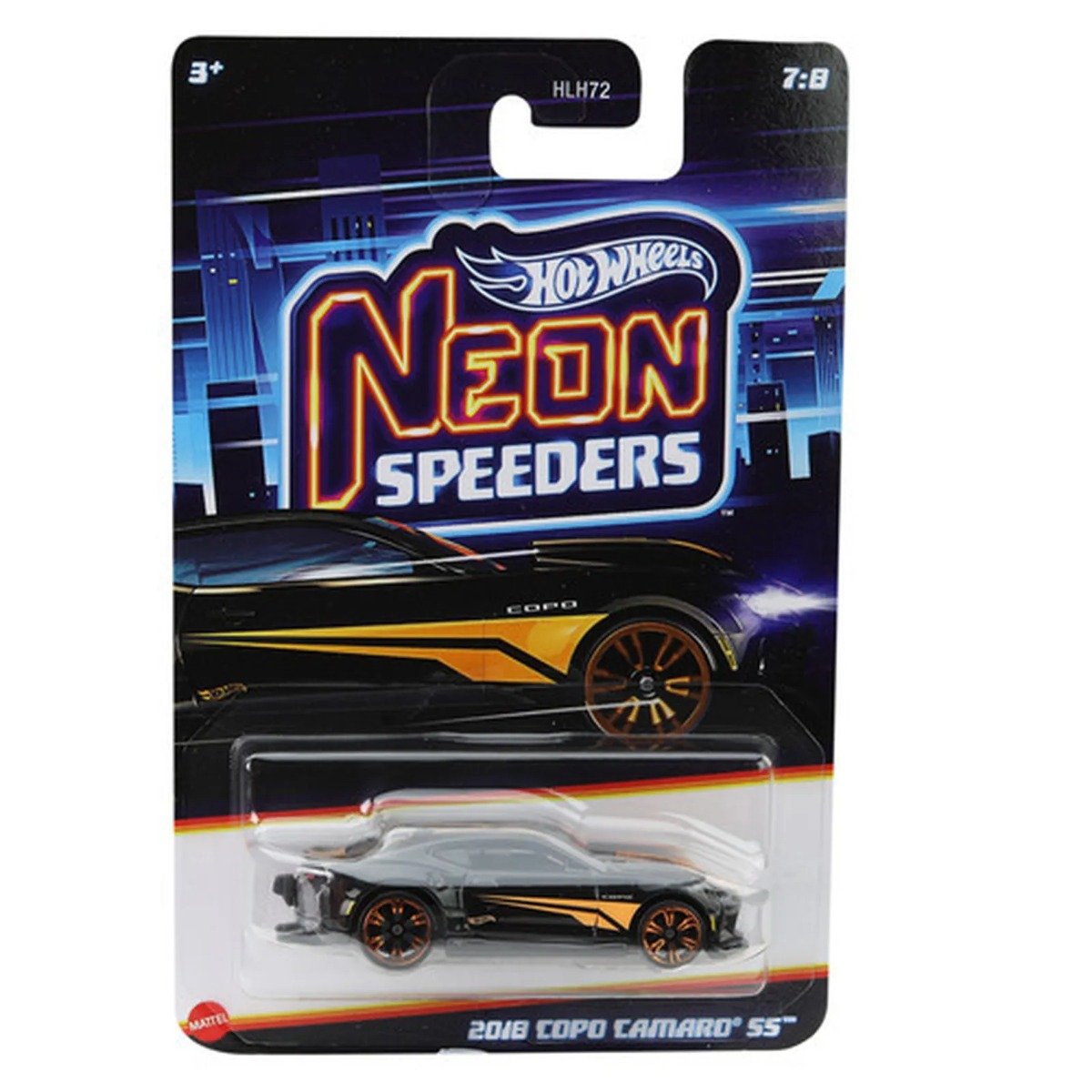 Masinuta metalica, Hot Wheels, Neon Speeders, 2018 Copo Camaro SS, JCB06