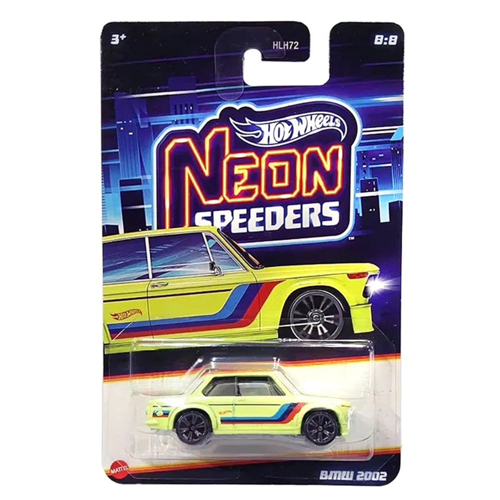 Masinuta metalica, Hot Wheels, Neon Speeders, BMW 2002, JCB07