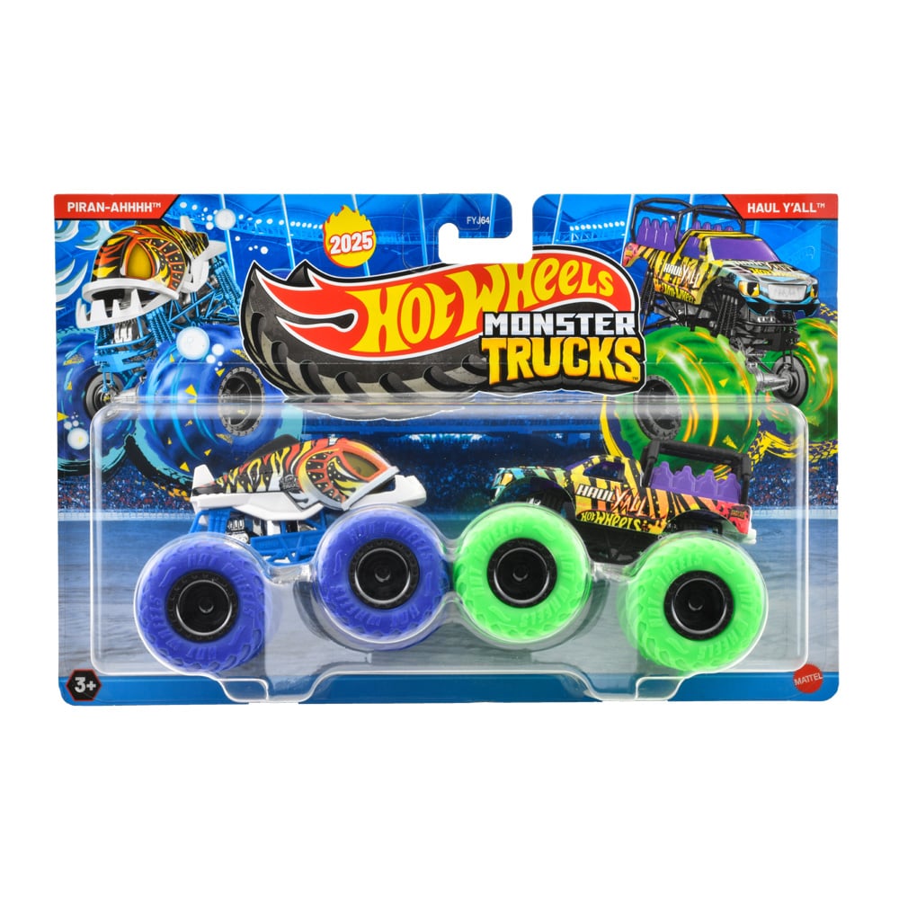 Set 2 masini Monster Truck, Hot Wheels, Piran-Ahhhh vs Haul Y'all, JCC78