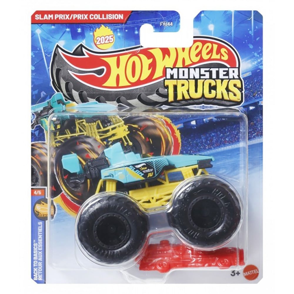 Masinuta Hot Wheels Monster Truck Slam Prix si Prix Collision JCD66