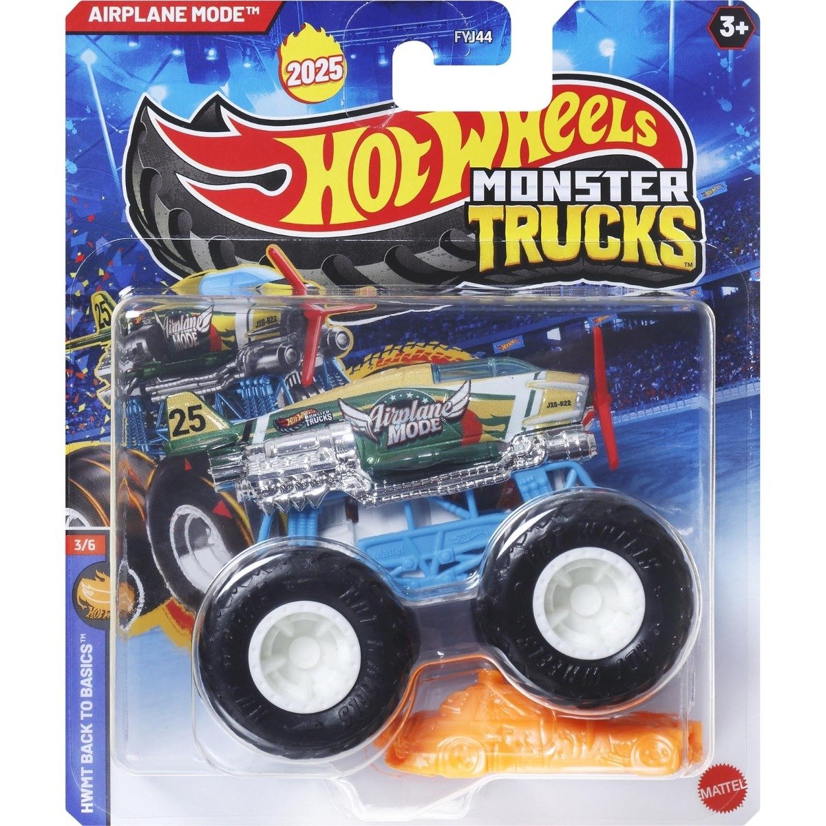 Masinuta Hot Wheels, Monster Truck, Airplane Mode, JCD71