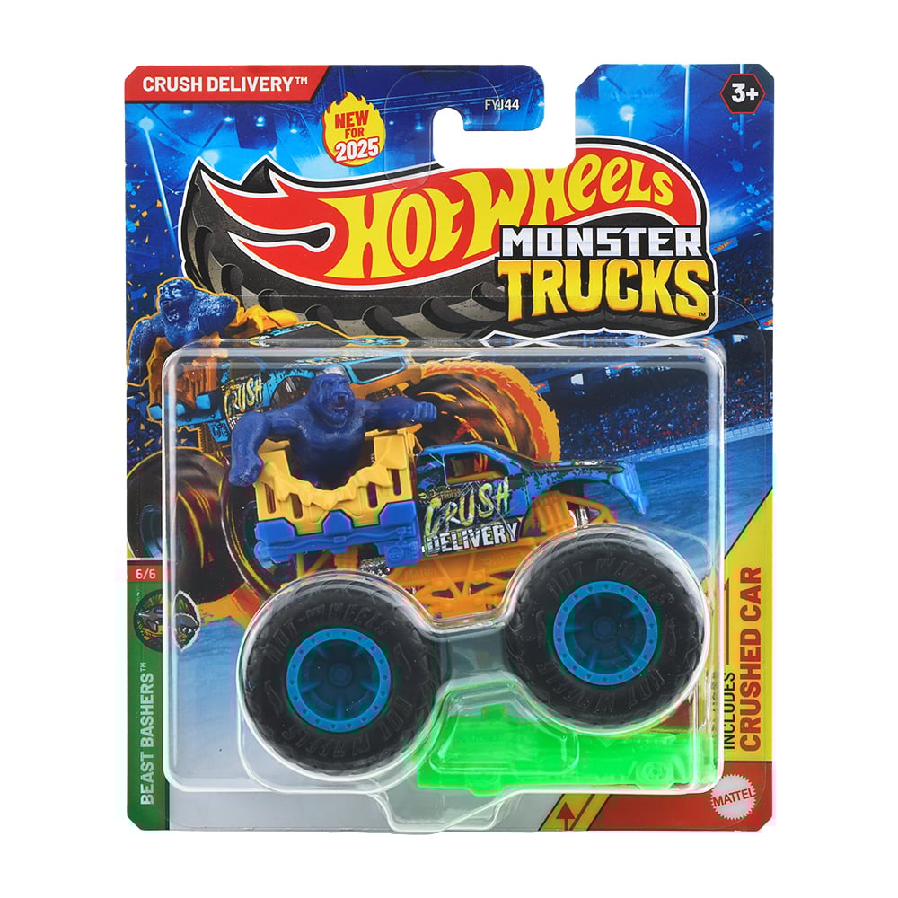 Masinuta Hot Wheels, Monster Truck, Crush Delivery, JCD79