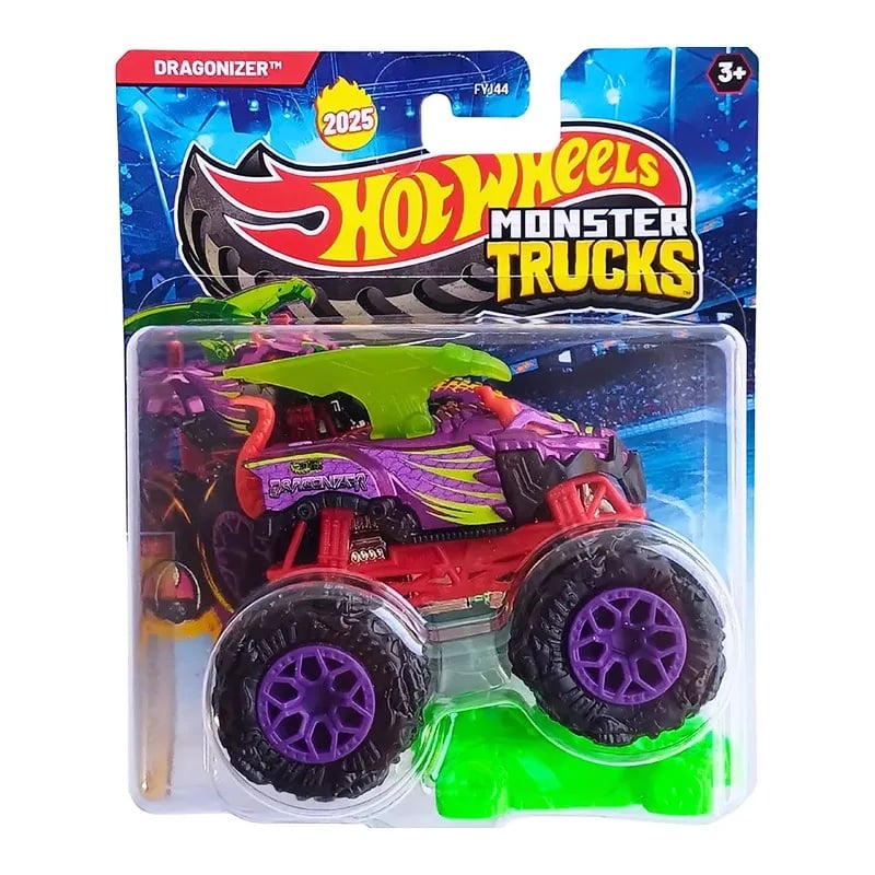 Masinuta Hot Wheels, Monster Truck, Dragonizer 2025, JCD99