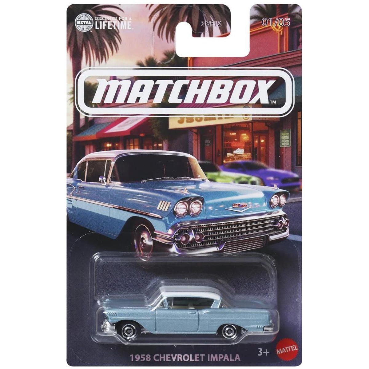 Masina metalica, Matchbox, 1958 Chevrolet Impala, JCG43