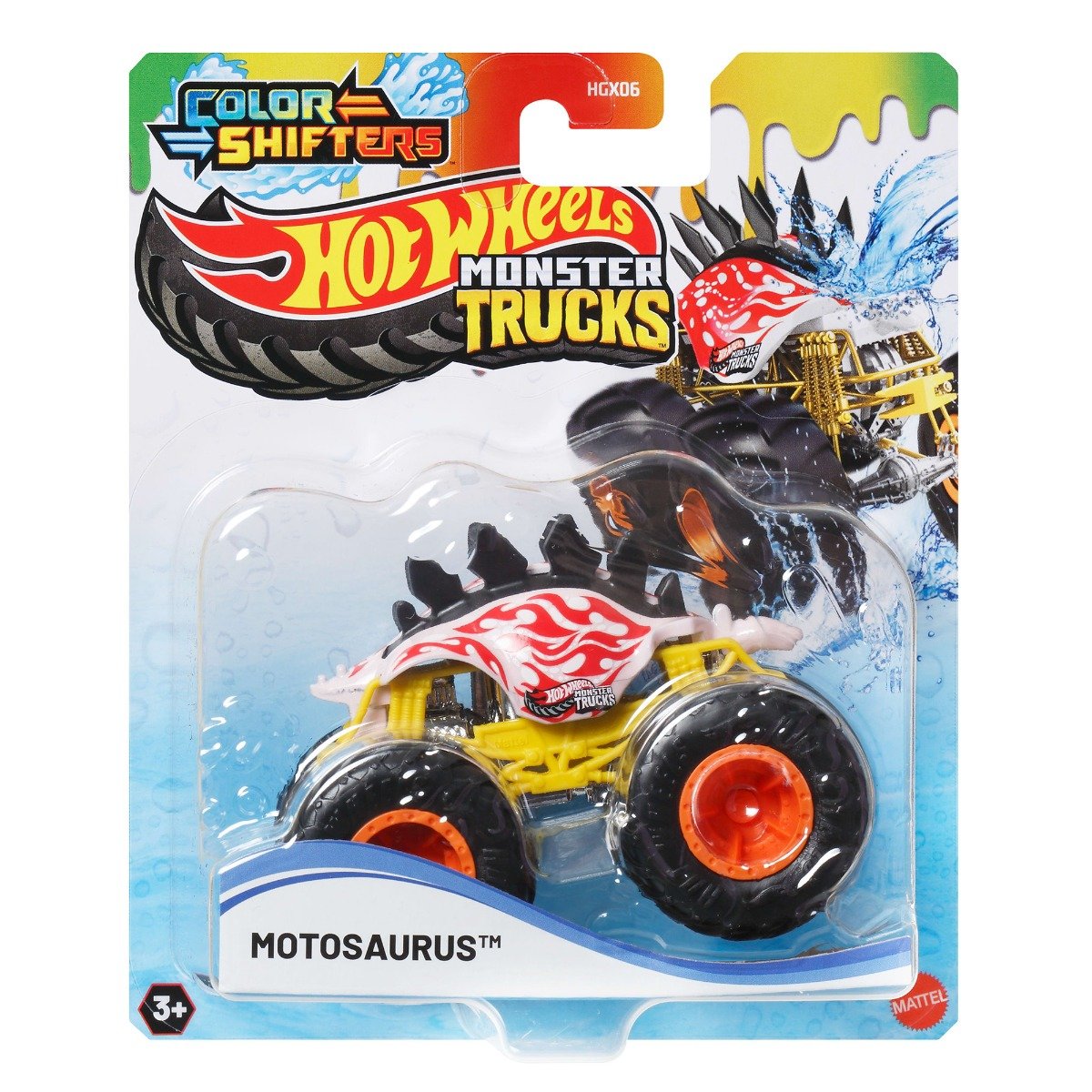 Masina de teren, Hot Wheels, Color Shifters, Motosaurus, JCH01