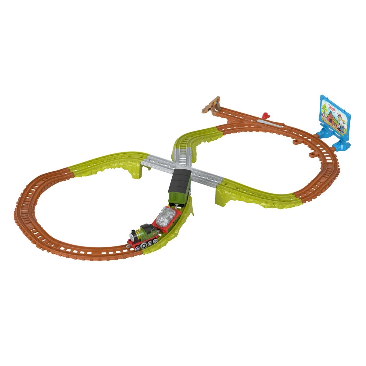 Set de joaca Thomas and Friends, Trenulet cu circuit, Whiff's Recycling Run, JCY74