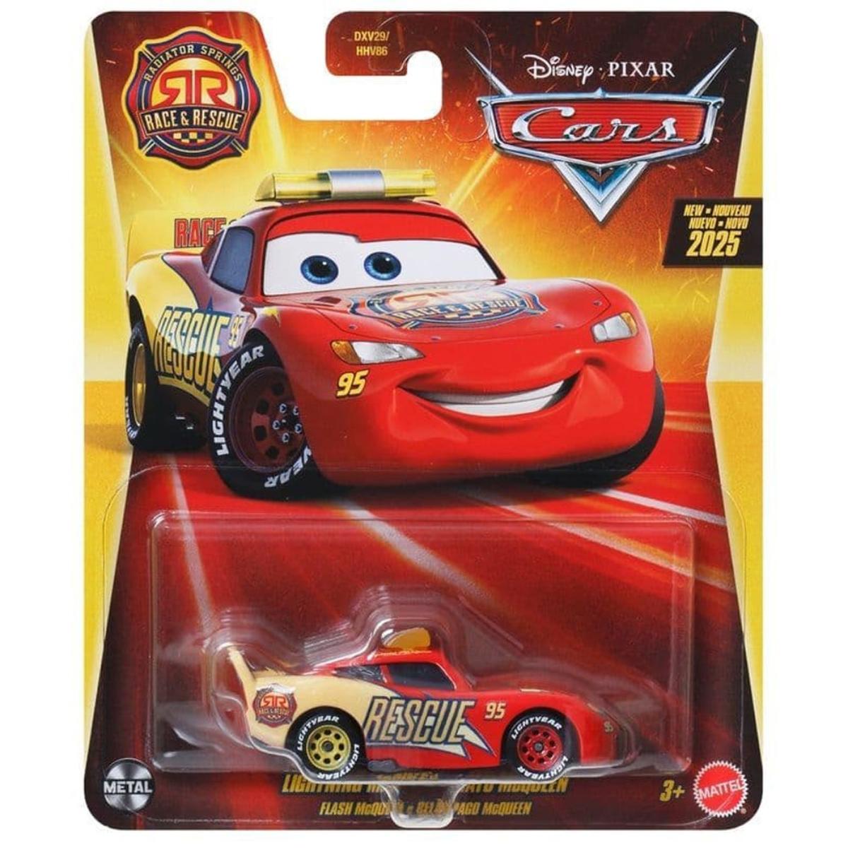 Masinuta din metal, Disney Cars, Race&Rescue, Lightning McQueen, JDG59