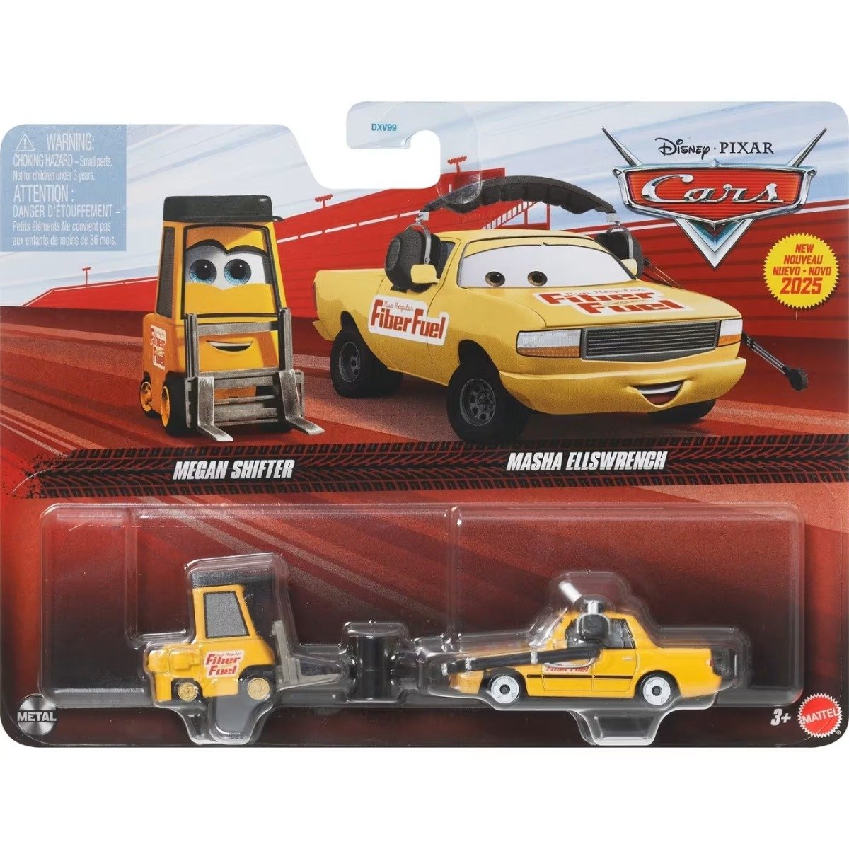 Set 2 masinute din metal, Disney Cars, Megan Shifter si Masha Ellswrench, JDH41
