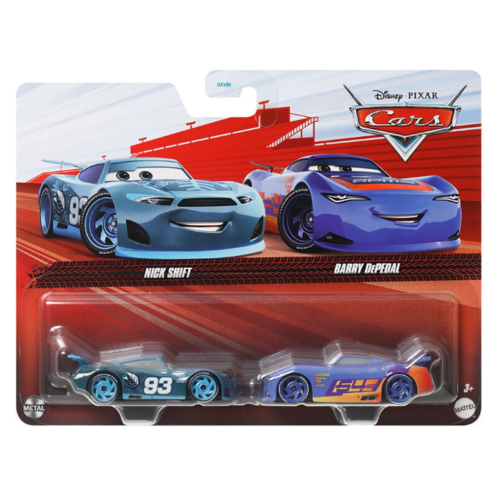 Set masinute Disney Cars 3, Nick Shift si Barry DePedal, JDH43