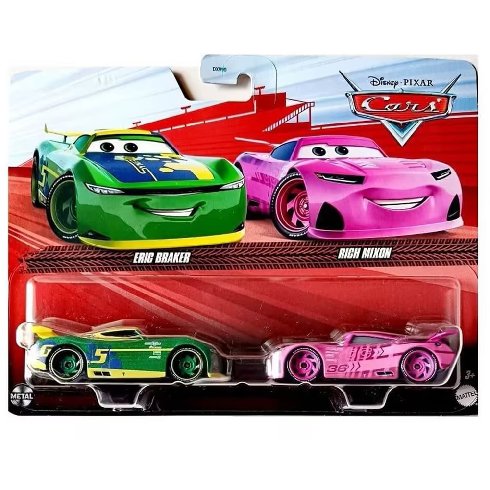 Set masinute Disney Cars 3, Eric Braker si Rich Mixon, JDH51