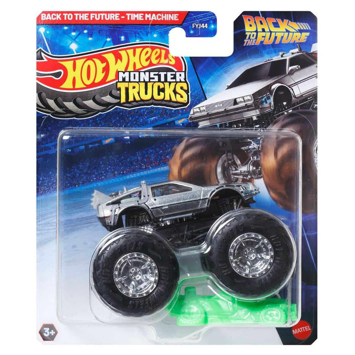 Masinuta Hot Wheels, Monster Truck, Crushed Car, Back to the Future, Time Machine, JDP80