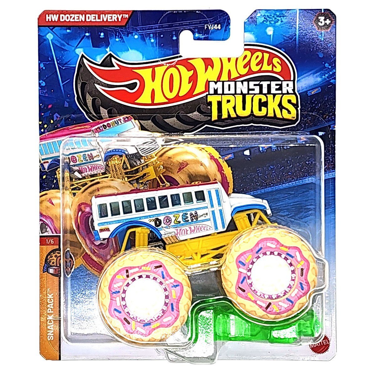 Masinuta Hot Wheels, Monster Truck, Dozen Delivery, JDP94