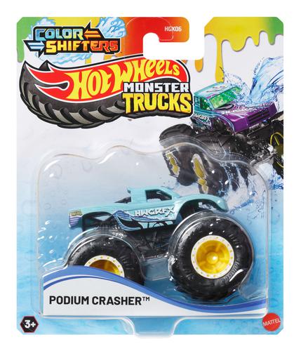 Masina de teren, Hot Wheels, Color Shifters, Podium Crasher, JDV84