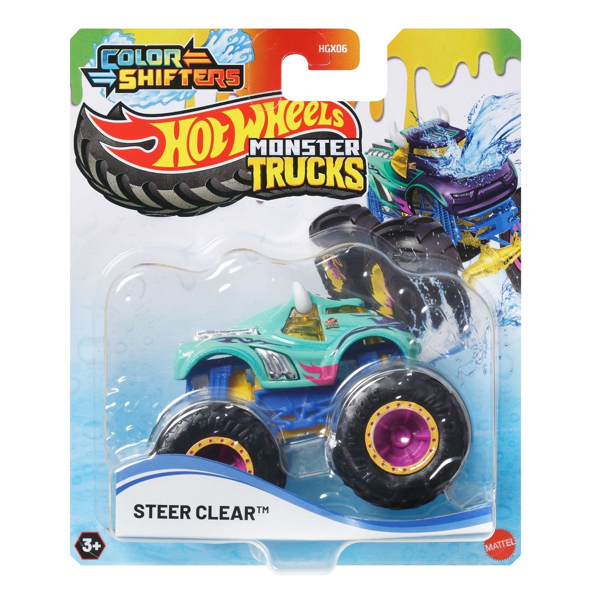Masina de teren, Hot Wheels, Color Shifters, Steer Clear, JDV91