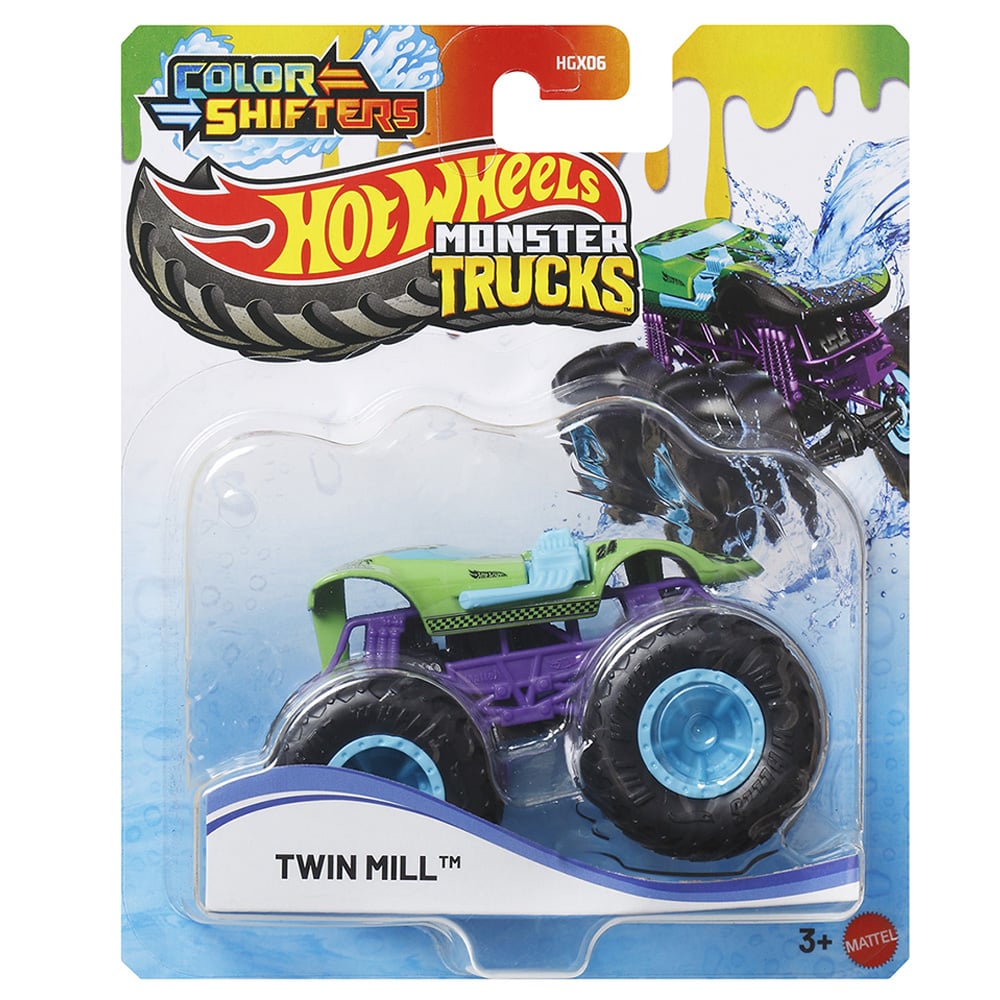 Masina de teren, Hot Wheels, Color Shifters, Twin Mill, JDV94