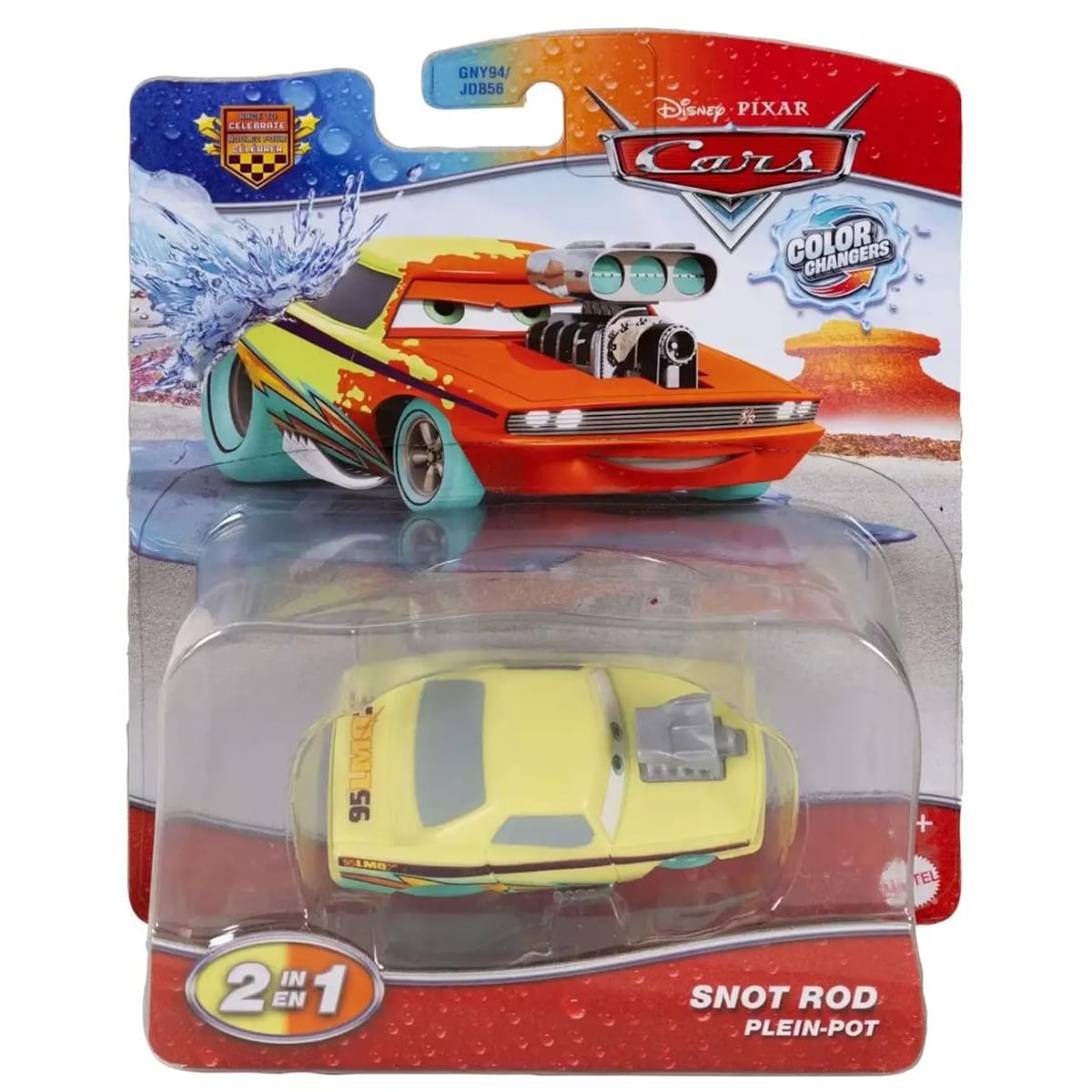 Masinuta Disney Cars, Color Changers, Snot Rod, JHD91